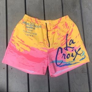 La Croix Grapefruit Swim Trunks Shorts Size 34